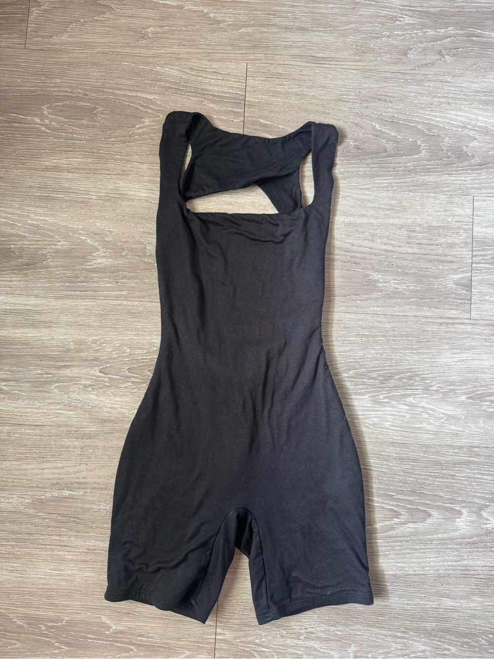 Sculpting Black Seamless Tank Romper